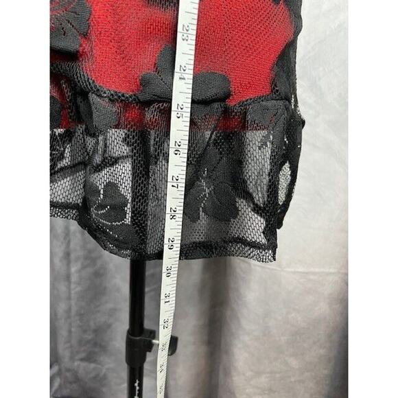 Miken BLACK Juniors' Tie-Shoulder Ruffle-Hem Cover-up Dress, US Small - Picture 6 of 6